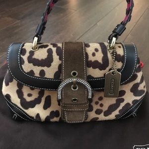 Coach ocelet hair handbag